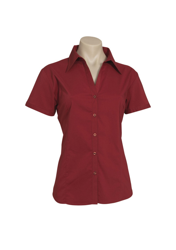 Metro Short Sleeve Shirt - Women - Cherry