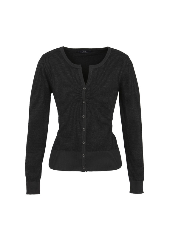Origin Merino Cardigan Black/Charcoal - Women - Black/Charcoal
