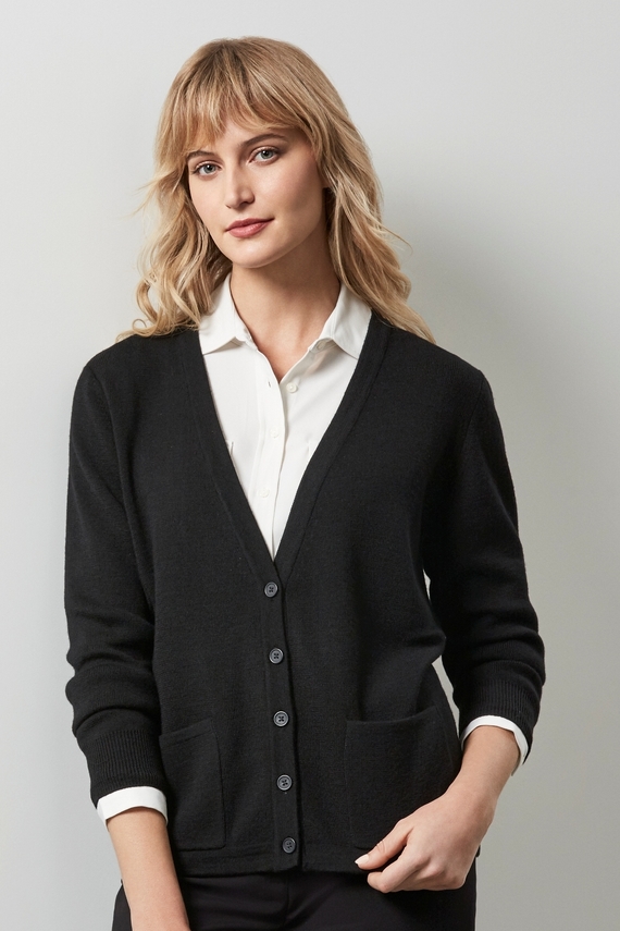 Woolmix Button Front Cardigan - Women
