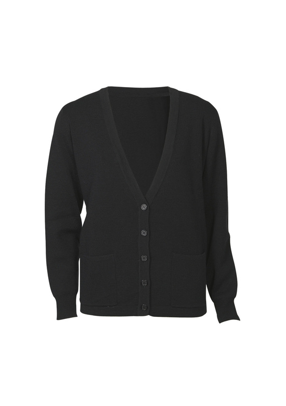 Woolmix Button Front Cardigan - Women - Black