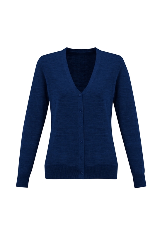Roma 50% Merino Knit Cardigan - Women - French Blue