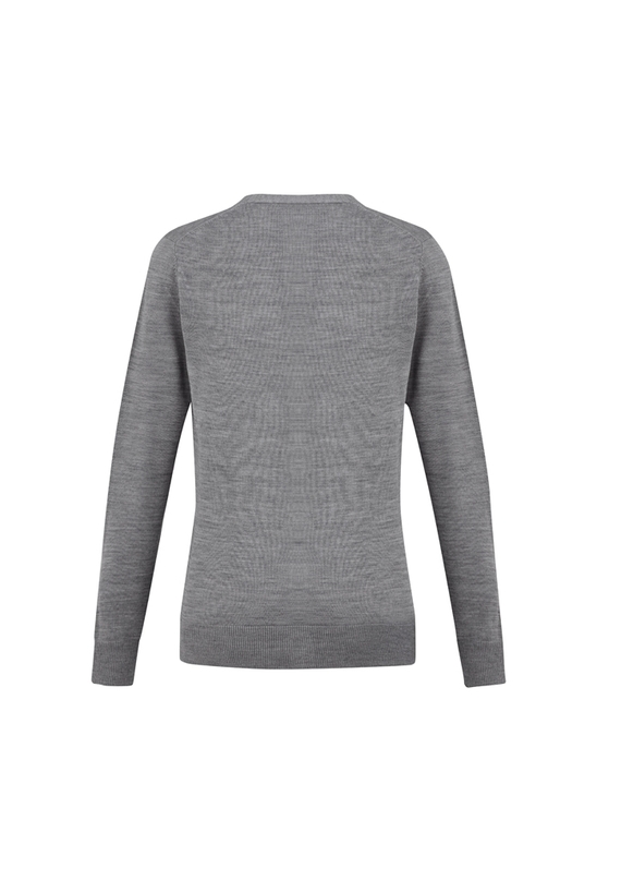 Roma 50% Merino Knit Cardigan - Women - Back View