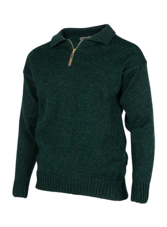 Original Zip and Collar Work Sweater  - Lovatt