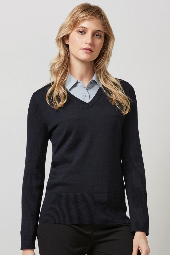 Milano Machine Washable V-Neck Pullover - Women