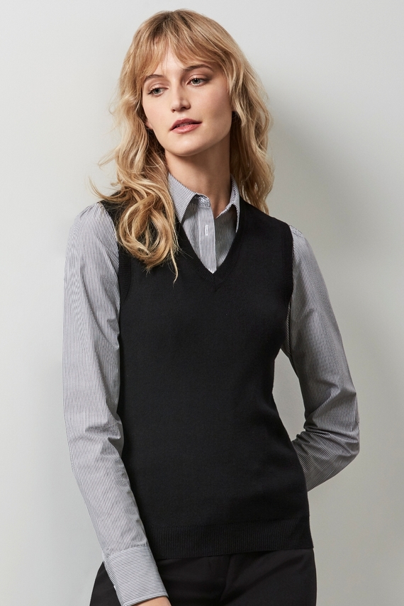V Neck Viscose/Nylon Vest - Women