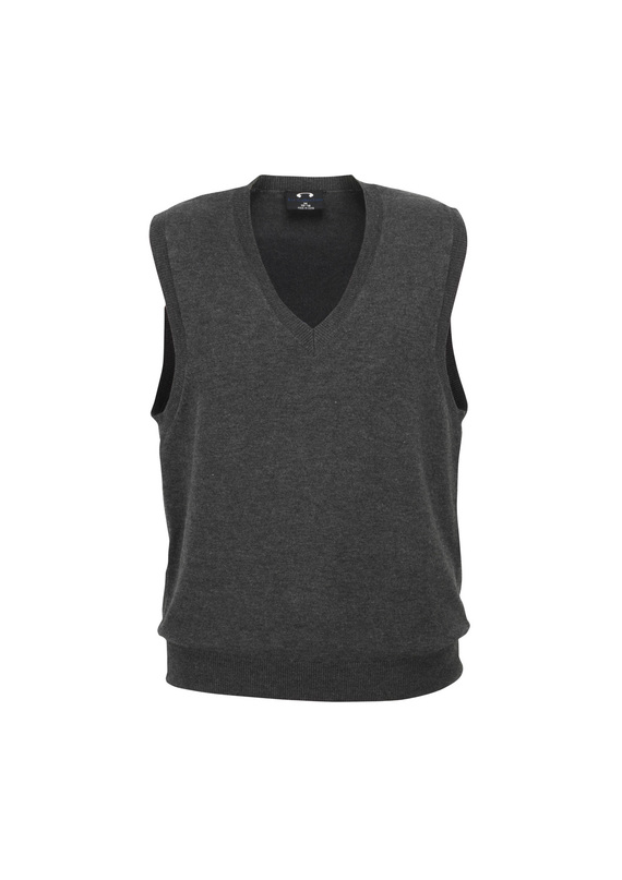 V Neck Viscose/Nylon Vest - Women - Charcoal