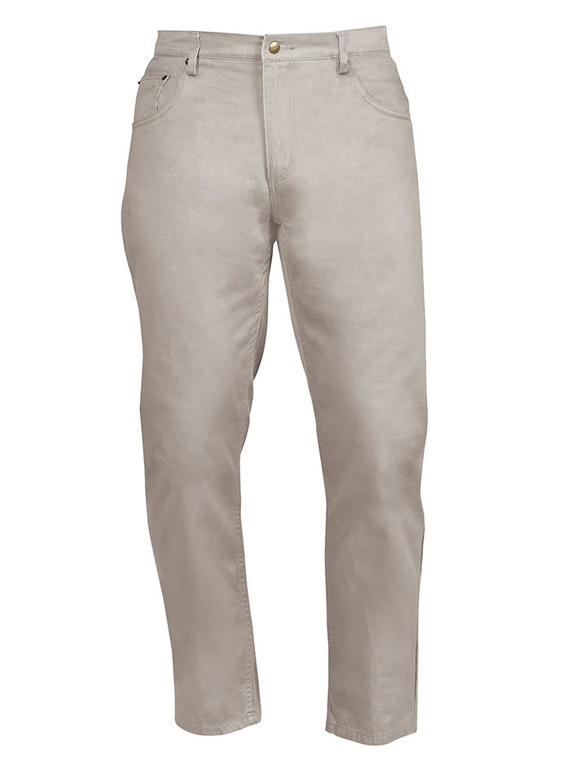 Lightweight Moleskin Work Jeans - Men - Beige