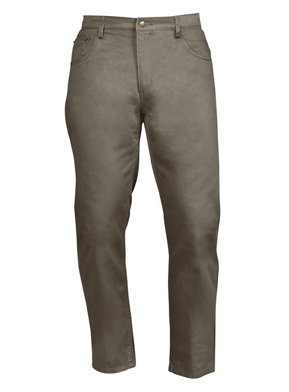Lightweight Moleskin Work Jeans - Men - Olive