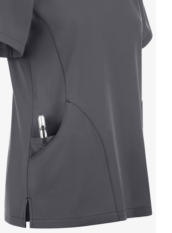 Matrix Impulse Contrast Curved V Neck Scrub Top - Women