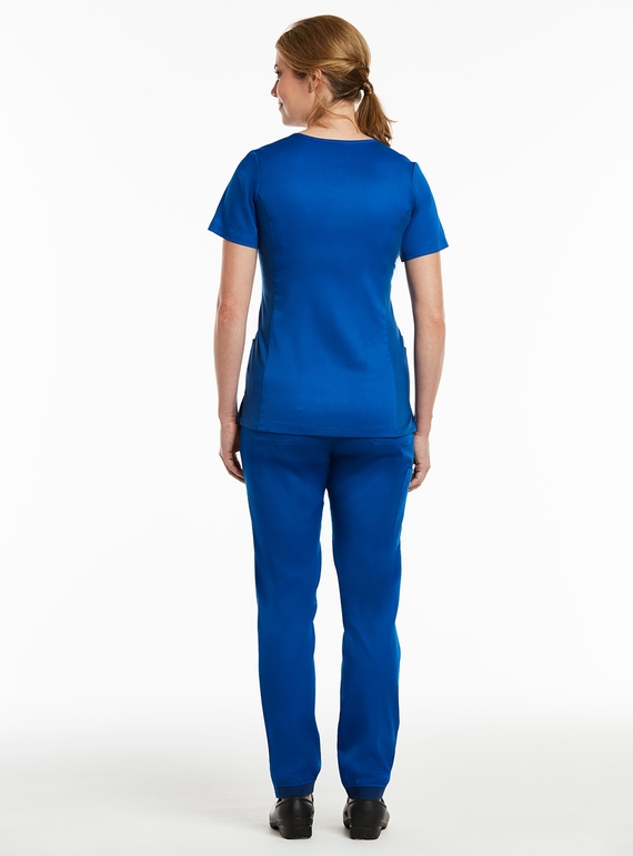 Matrix Curved Mock Wrap Scrub Top - Women
