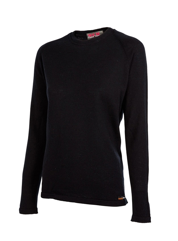 Merino Long Sleeve Tee - Women - Black
