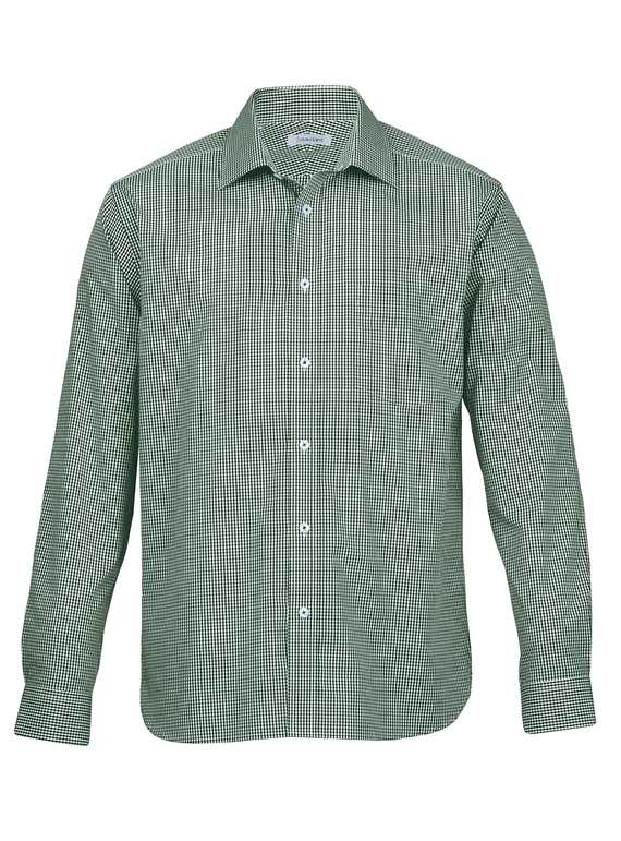 The Kingston Check Shirt - Men - Green/White