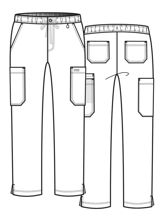 Momentum Fly Front Cargo Scrub Pant - Men
