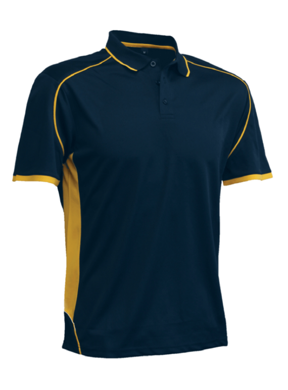 Matchpace Quick Dry Polo Shirt - Unisex/Adult - Navy/Gold