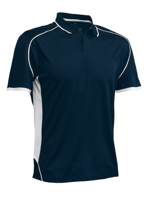 Matchpace Quick Dry Polo Shirt - Unisex/Adult - Navy/White