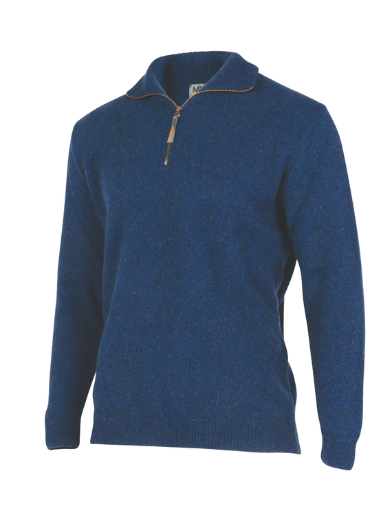 Legend Zip and Collar Sweater - Recycled Eco Blend
