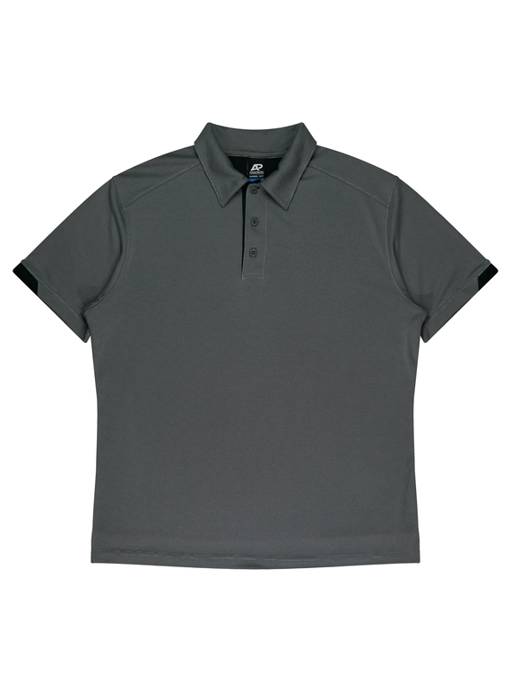 Morris Polo Shirt - Men - Polyester - Slate/Black 