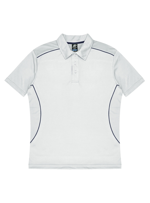 Kuranda Polo Shirt - Men - Polyester, New mesh knit - White/Navy