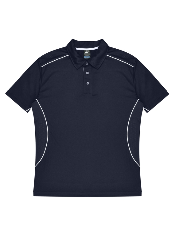 Kuranda Polo Shirt - Men - Polyester, New mesh knit - Navy/White