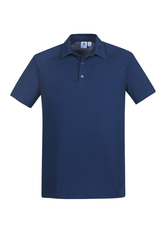 Byron Cotton/Poly Polo Shirt - Men - Steel Blue