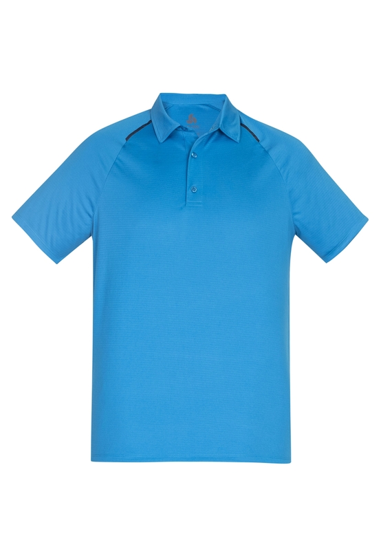 Academy BIZ COOL Polo Shirt - Men - Cyan/Navy