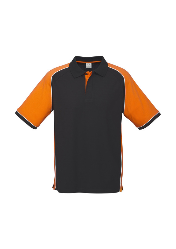Nitro Poly/cotton Polo Shirt - Men - Black/Orange/White