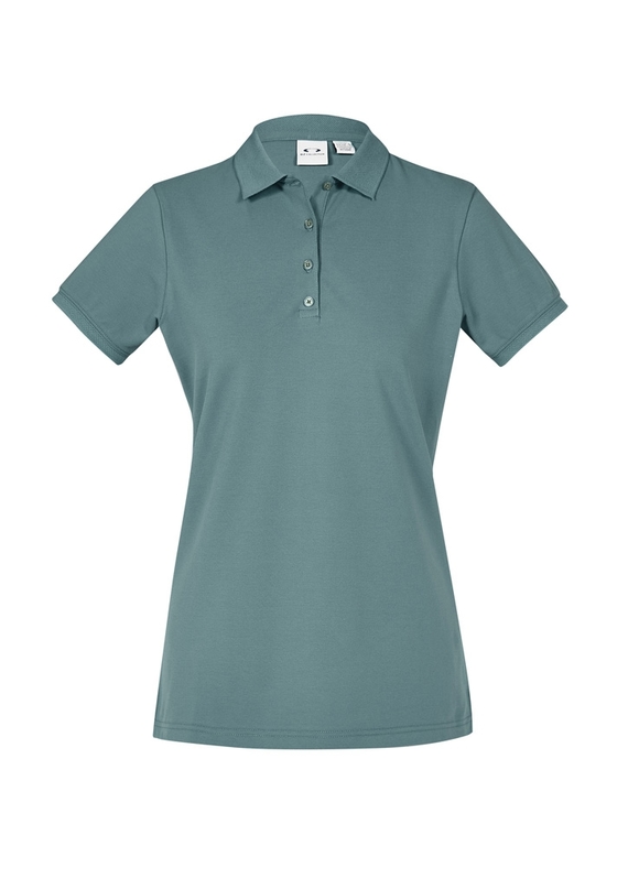 City Cotton Blend Polo Shirt - Women - Jasper Green