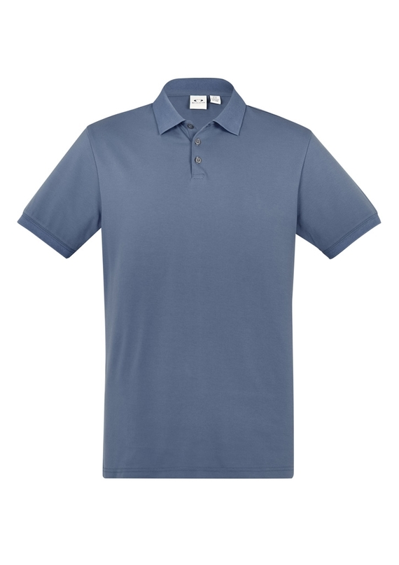 City Cotton Blend Polo Shirt - Men - Grey Smoke