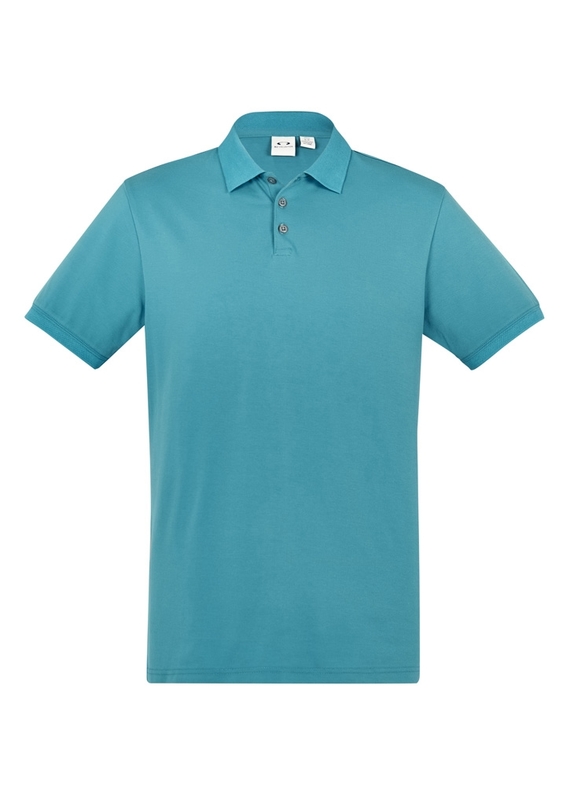 City Cotton Blend Polo Shirt - Men - Teal