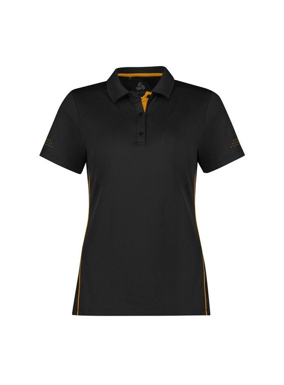 Balance Polo Shirt - Women - Black/Gold