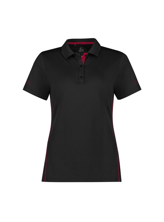 Balance Polo Shirt - Women - Black/Red