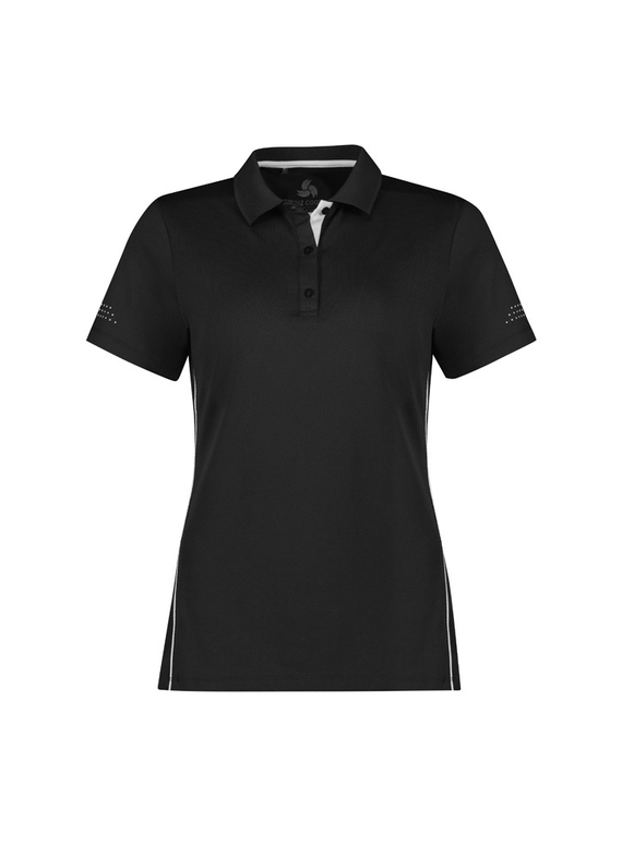 Balance Polo Shirt - Women - Black/White