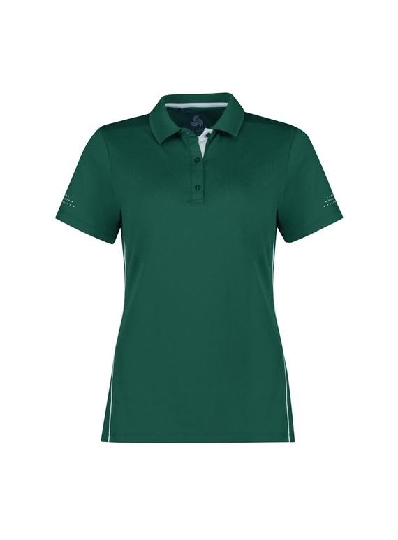 Balance Polo Shirt - Women - Forest/White