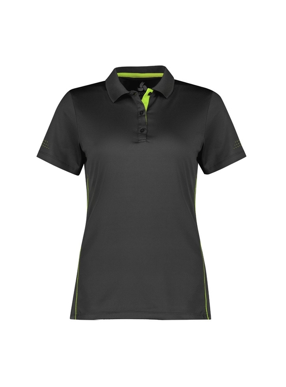 Balance Polo Shirt - Women - Grey/Fluoro Lime