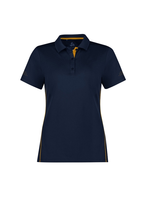 Balance Polo Shirt - Women - Navy/Gold 