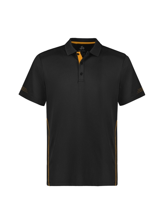 Balance Polo Shirt - Men - Black/Gold
