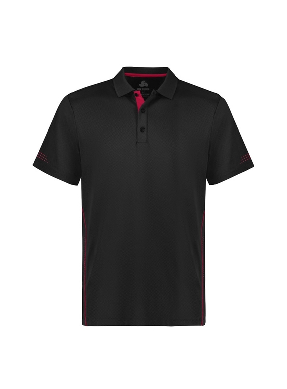 Balance Polo Shirt - Men - Black/Red