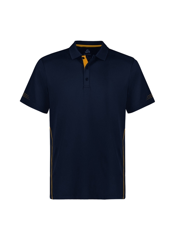 Balance Polo Shirt - Men - Navy/Gold