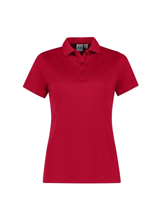 Action Recycled Polyester Polo Shirt - Women - Red