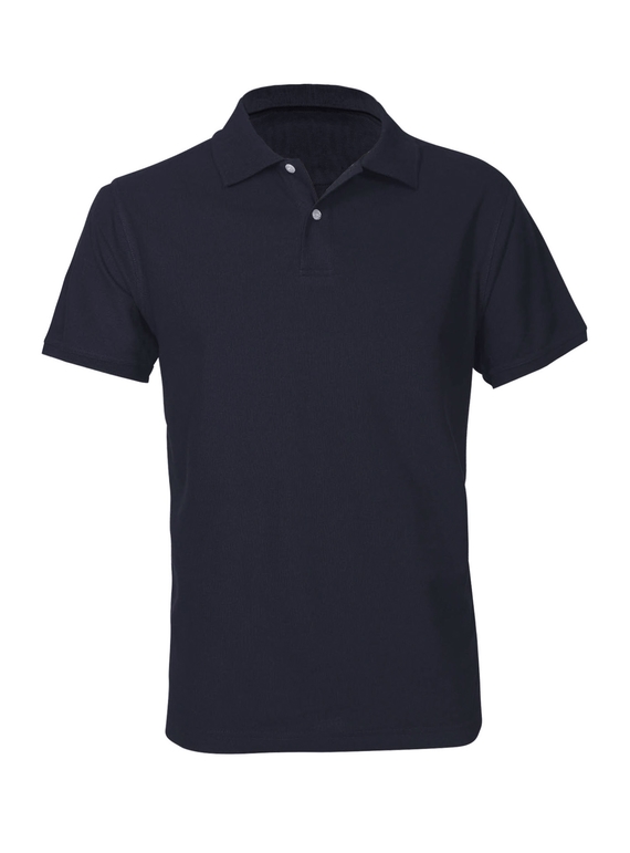 Neon Slim Fit Poly/Cotton Polo Shirt - Men - Navy