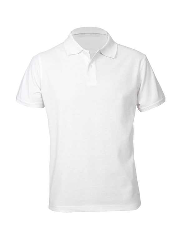 Neon Slim Fit Poly/Cotton Polo Shirt - Men - White