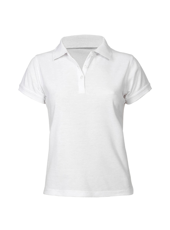 Neon Slim Fit Poly/Cotton Polo Shirt - Women - White