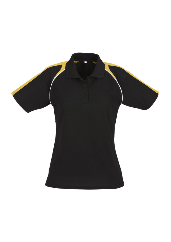 Triton BIZCOOL Polo Shirt - Women - Black/Gold/White