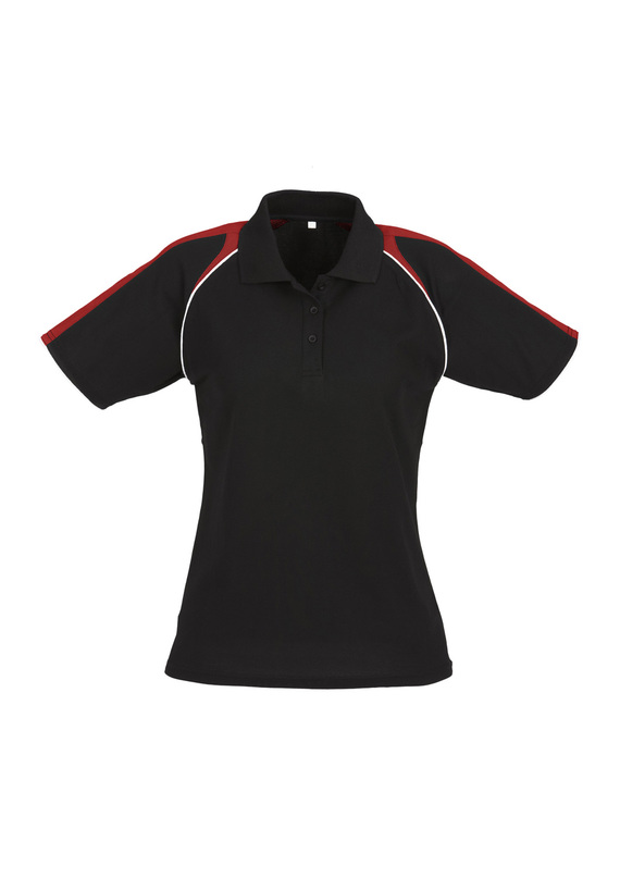 Triton BIZCOOL Polo Shirt - Women - Black/Red/White