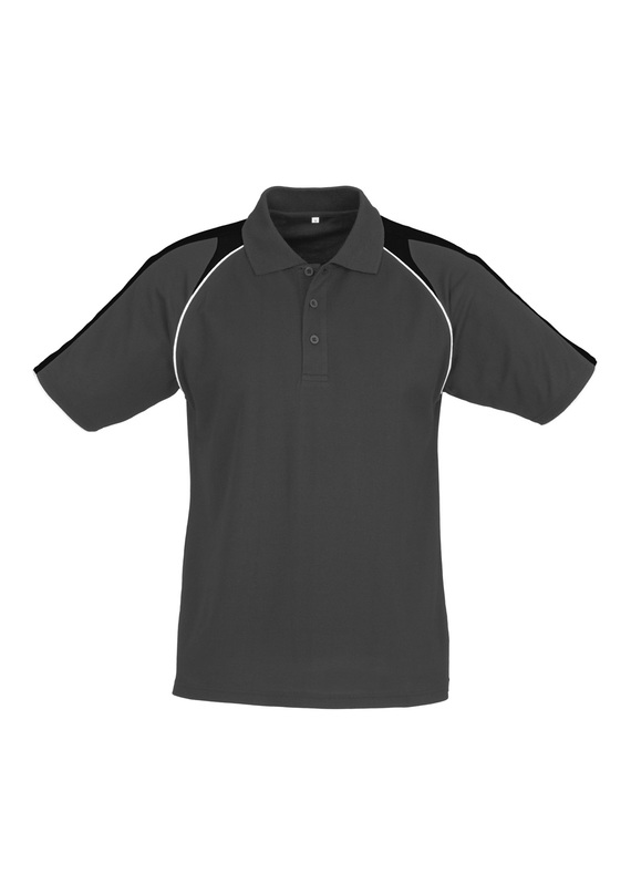 Triton BIZCOOL Polo Shirt - Men - Ash/Black/White
