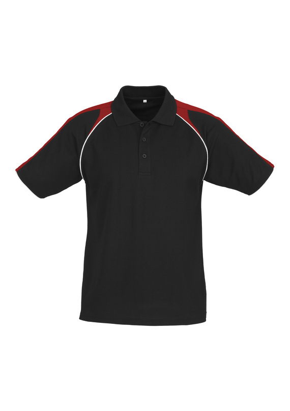 Triton BIZCOOL Polo Shirt - Men - Black/Red/White