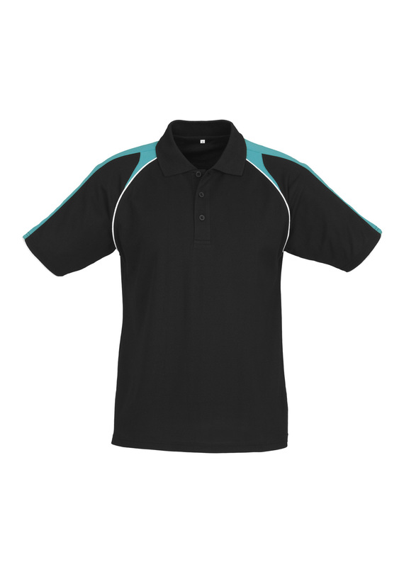 Triton BIZCOOL Polo Shirt - Men - Black/Teal/White