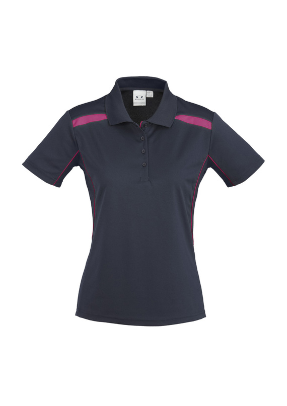 United BIZCOOL Polo Shirt - Women - Navy/Magenta