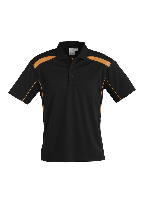 United BIZCOOL Polo Shirt - Men - Black/Orange