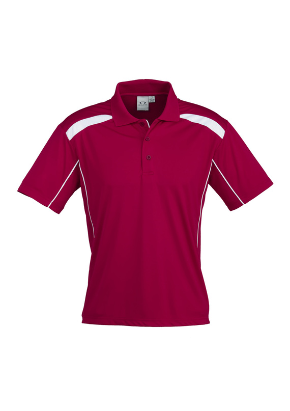 United BIZCOOL Polo Shirt - Men - Red/White